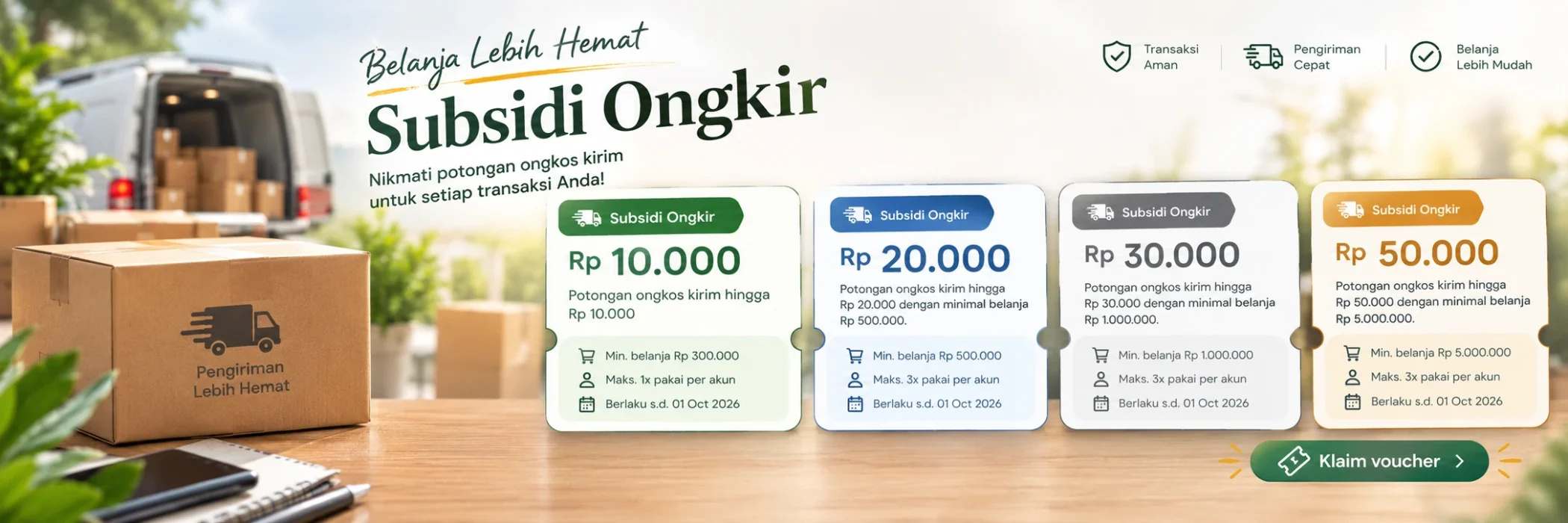 Promo Vicenza, Promo Gratis Ongkir