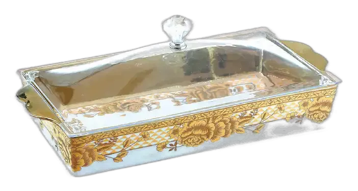 Vicenza CRP138 Piring Kue Persegi Motif Chrome