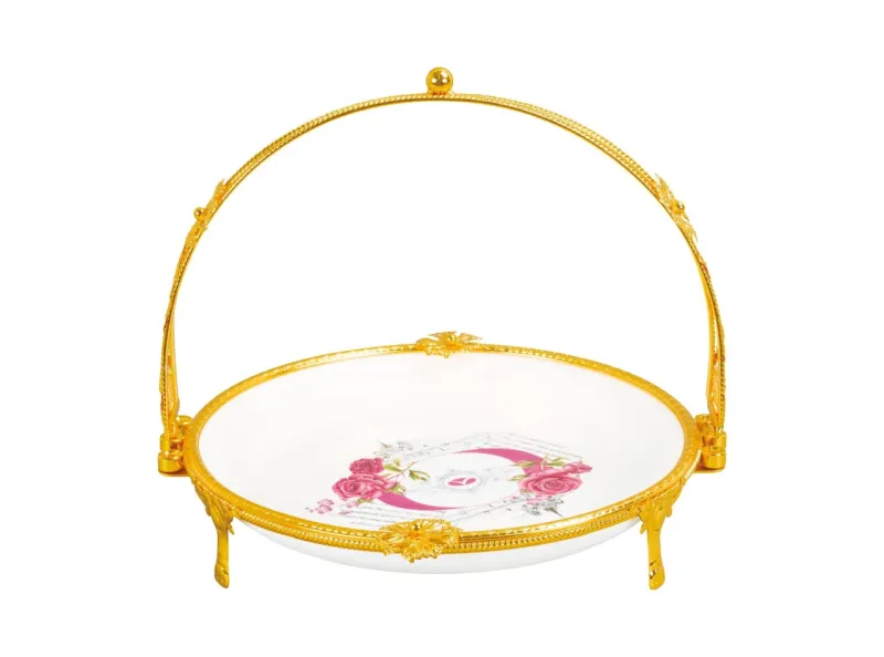 Vicenza PC140 Piring Bulat Klasik Dengan Pegangan 13” P140 Klasik Padi/Lily