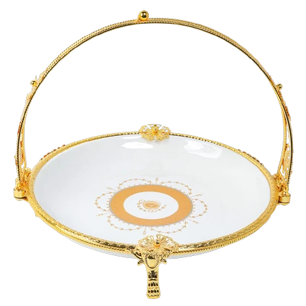 Piring Bulat Klasik Dengan Pegangan 13”  P140