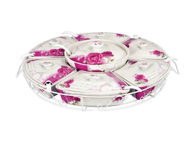 Vicenza BC412 Prasmanan Besar Dengan Roda Pemutar Motif Eternity
