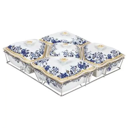 Vicenza BA786 Wadah Saji Porselen Motif Mawar